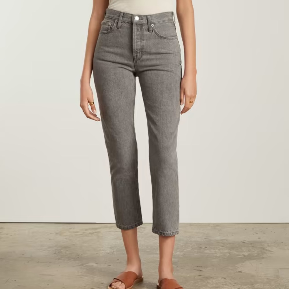 NWT Everlane CROP The ’90s Cheeky Jean Acid Gray 24
